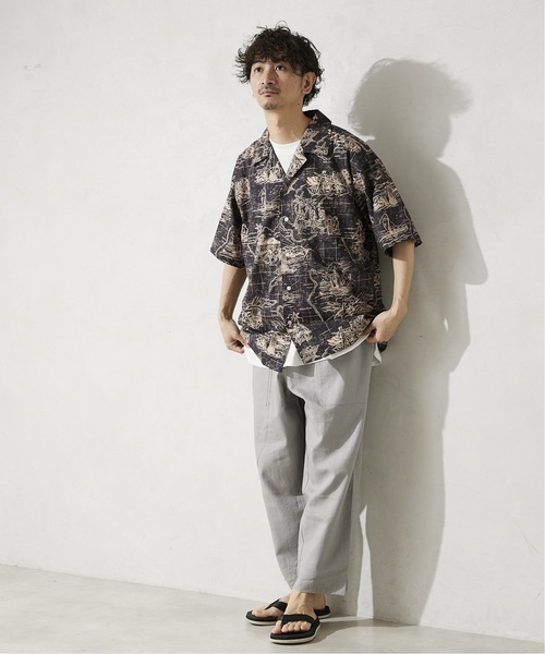 JOURNAL STANDARD relume（ジャーナルスタンダード　レリューム）の「《追加》【HOUSE HOLD/ハウスホールド】FLANDERS LINEN ワイドベイカーパンツ（その他パンツ・メンズ・オフホワイト/グレー/カーキ/ブラック・1/2/3/4）」の13枚目の写真