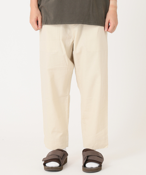 JOURNAL STANDARD relume（ジャーナルスタンダード　レリューム）の「《追加》【HOUSE HOLD/ハウスホールド】FLANDERS LINEN ワイドベイカーパンツ（その他パンツ・メンズ・オフホワイト/グレー/カーキ/ブラック・1/2/3/4）」の9枚目の写真