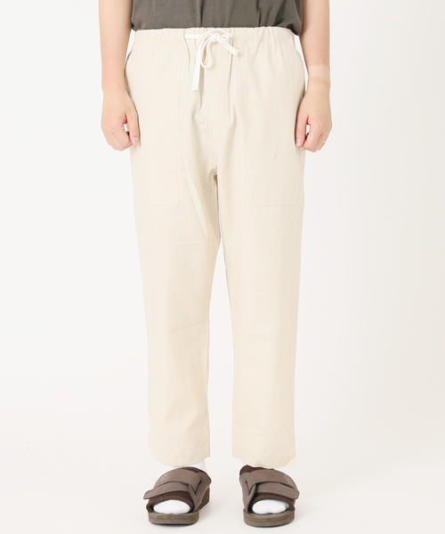 JOURNAL STANDARD relume（ジャーナルスタンダード　レリューム）の「《追加》【HOUSE HOLD/ハウスホールド】FLANDERS LINEN ワイドベイカーパンツ（その他パンツ・メンズ・オフホワイト/グレー/カーキ/ブラック・1/2/3/4）」の8枚目の写真