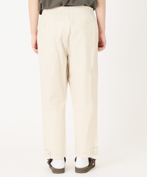 JOURNAL STANDARD relume（ジャーナルスタンダード　レリューム）の「《追加》【HOUSE HOLD/ハウスホールド】FLANDERS LINEN ワイドベイカーパンツ（その他パンツ・メンズ・オフホワイト/グレー/カーキ/ブラック・1/2/3/4）」の6枚目の写真