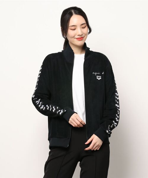 agnes b.（アニエスベー）の「【ユニセックス】JHM3 BLOUSON ARENA agnes b. x arena パイルジャケット（ブルゾン・レディース・ブラック・MEDIUM/LARGE/X-LARGE/X-SMALL/SMALL）」の7枚目の写真