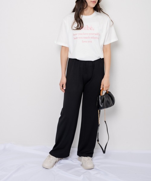 mybae(マイベイ)の「刺繍ロゴTシャツ(Tシャツ/カットソー・レディース・ホワイト/パープル/ネイビー・FREE)」の18枚目の写真