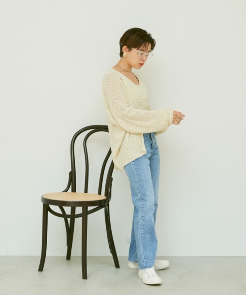 Happy John（ハッピージョン）の「cardigan＆tanktop set/カーディガンタンクトップセット（カーディガン/ボレロ・レディース・ブルー/ナチュラル・FREE）」の21枚目の写真