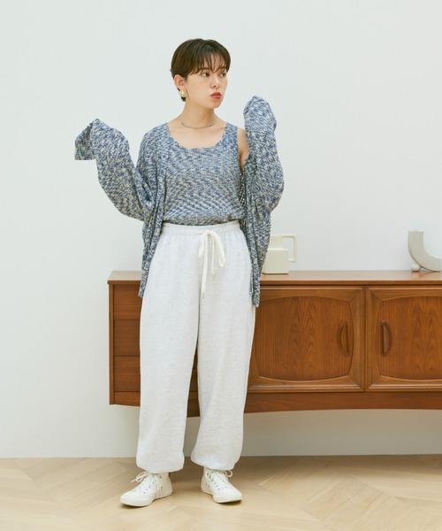 Happy John（ハッピージョン）の「cardigan＆tanktop set/カーディガンタンクトップセット（カーディガン/ボレロ・レディース・ブルー/ナチュラル・FREE）」の10枚目の写真