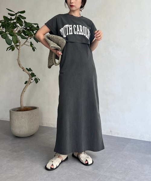 CAPRICIEUX LE'MAGE（カプリシューレマージュ）の「【GOOD ROCK SPEED】NORTHCAROLINA 2セットワンピース（ワンピース・レディース・ブラック/イエロー・FREE）」の2枚目の写真