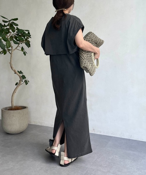 CAPRICIEUX LE'MAGE（カプリシューレマージュ）の「【GOOD ROCK SPEED】NORTHCAROLINA 2セットワンピース（ワンピース・レディース・ブラック/イエロー・FREE）」の4枚目の写真