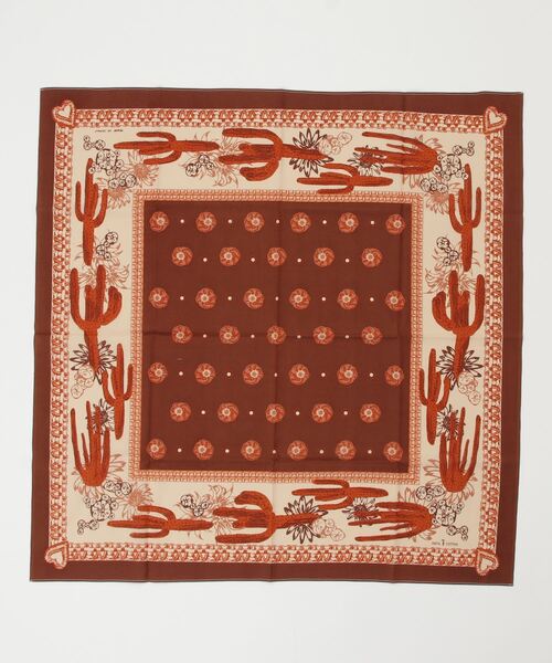 BEAVER(ビーバー)の「One Ear Brand/ワンイヤーブランド Hikuri バンダナ(バンダナ/スカーフ・レディース・ブラウン・FREE)」の1枚目の写真