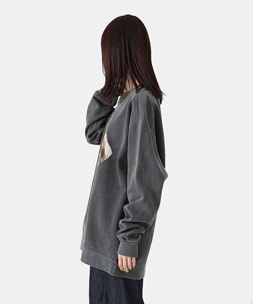 77circa（ナナナナサーカ）の「77circa / ナナナナサーカ：【レディース】o by o print sweat：oo22ss-03[DEA]（スウェット・レディース・グレー系その他・M/L）」の8枚目の写真