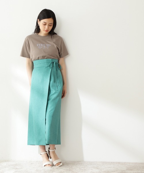 N.（N. Natural Beauty Basic）（エヌエヌナチュラルビューティーベーシック）の「◆ロゴプリントＴシャツ（Tシャツ/カットソー・レディース・オフホワイト/モカ・MEDIUM）」の5枚目の写真