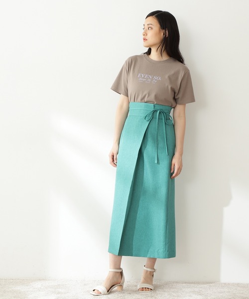 N.（N. Natural Beauty Basic）（エヌエヌナチュラルビューティーベーシック）の「◆ロゴプリントＴシャツ（Tシャツ/カットソー・レディース・オフホワイト/モカ・MEDIUM）」の6枚目の写真