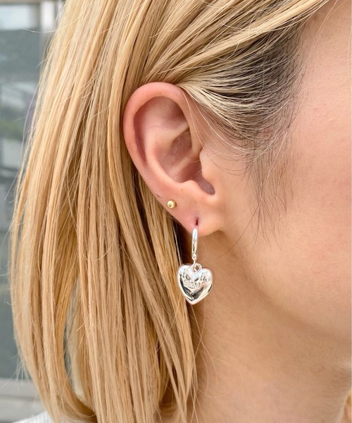 Six M（シックスエム）の「【SixM/シックスエム】シルバーハートピアス