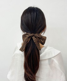 CEMONEMO | レオパード ボウタイ スカーフ(バンダナ/スカーフ)