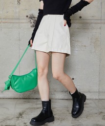 WEGO | WEGO/フェイクレザーピンタックショートパンツ(その他パンツ)