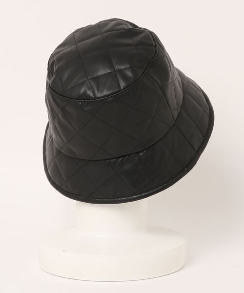 帽子 Chapeau d' O Fake Leather Quilt Bucket Chapeau d' O（シャポードオー）の「Chapeau d' O Fake Leather