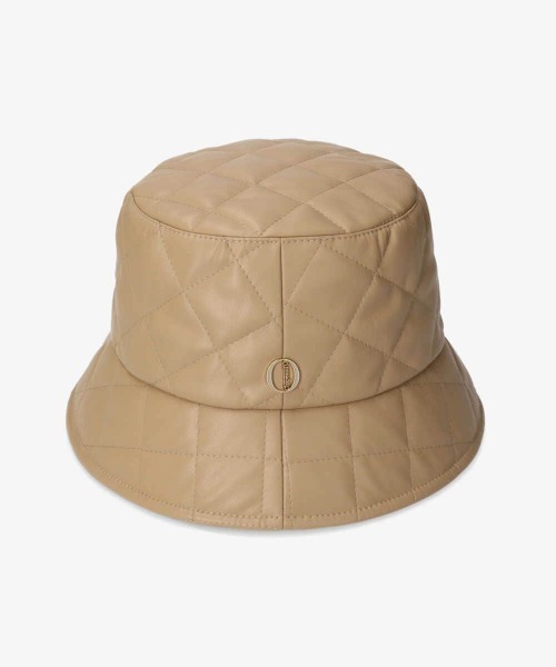 帽子 Chapeau d' O Fake Leather Quilt Bucket Chapeau d' O（シャポードオー）の「Chapeau d' O Fake Leather