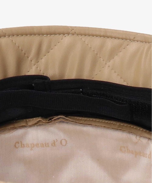帽子 Chapeau d' O Fake Leather Quilt Bucket Chapeau d' O（シャポードオー）の「Chapeau d' O Fake Leather