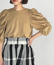 PICCIN | 袖シャーリングカットソー(Tシャツ/カットソー)