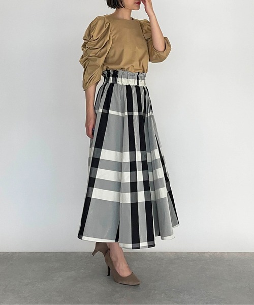 PICCIN（ピッチン）の「袖シャーリングカットソー（Tシャツ/カットソー・レディース・ベージュ/カーキ/ブルーグレー・M）」の20枚目の写真