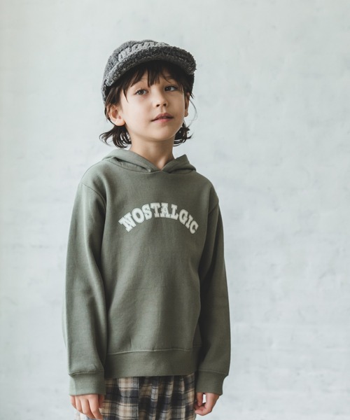 pairmanon（ペアマノン）の「【毛玉になりにくい裏起毛】選べるデザインパーカー（パーカー・キッズ・ピンク系その他/ダークブルー/カーキ/ブルー系その他/グリーン系その他2/パープル系その他/イエロー系その他/ブラック系その他2/モカ/ホワイト系その他6/ベージュ系その他/ブルー系その他2/グリーン系その他/ブラック・120/140/100/110/150/90/130）」の7枚目の写真