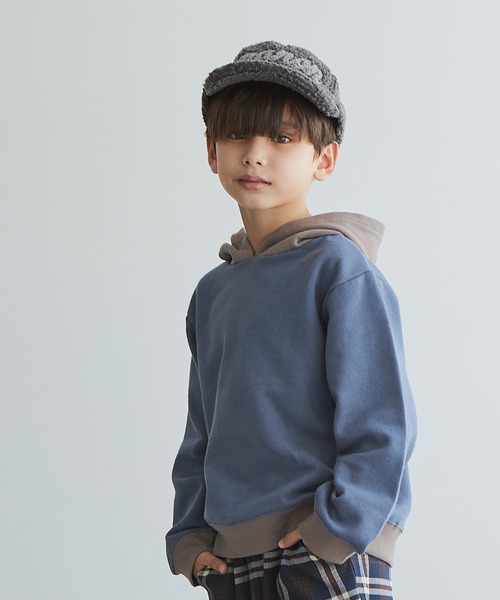 pairmanon（ペアマノン）の「【毛玉になりにくい裏起毛】選べるデザインパーカー（パーカー・キッズ・ピンク系その他/ダークブルー/カーキ/ブルー系その他/グリーン系その他2/パープル系その他/イエロー系その他/ブラック系その他2/モカ/ホワイト系その他6/ベージュ系その他/ブルー系その他2/グリーン系その他/ブラック・120/140/100/110/150/90/130）」の9枚目の写真