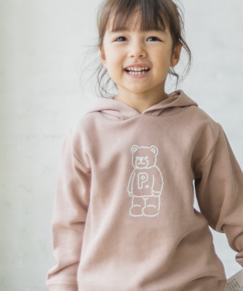 pairmanon（ペアマノン）の「【毛玉になりにくい裏起毛】選べるデザインパーカー（パーカー・キッズ・ピンク系その他/ダークブルー/カーキ/ブルー系その他/グリーン系その他2/パープル系その他/イエロー系その他/ブラック系その他2/モカ/ホワイト系その他6/ベージュ系その他/ブルー系その他2/グリーン系その他/ブラック・120/140/100/110/150/90/130）」の14枚目の写真