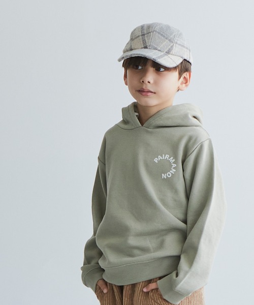 pairmanon（ペアマノン）の「【毛玉になりにくい裏起毛】選べるデザインパーカー（パーカー・キッズ・ピンク系その他/ダークブルー/カーキ/ブルー系その他/グリーン系その他2/パープル系その他/イエロー系その他/ブラック系その他2/モカ/ホワイト系その他6/ベージュ系その他/ブルー系その他2/グリーン系その他/ブラック・120/140/100/110/150/90/130）」の8枚目の写真