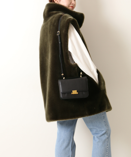 a point（アポワン）の「【a point/アポワン】 エコファーベスト（ブルゾン・レディース・カーキ/ブラウン系その他・FREE）」の5枚目の写真