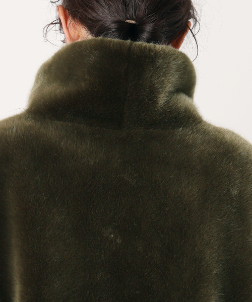 a point（アポワン）の「【a point/アポワン】 エコファーベスト（ブルゾン・レディース・カーキ/ブラウン系その他・FREE）」の10枚目の写真