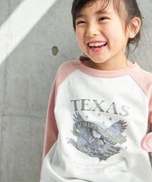 MAKE YOUR DAY | TEXASラグラン長袖Tシャツ■80～140cm(Tシャツ/カットソー)