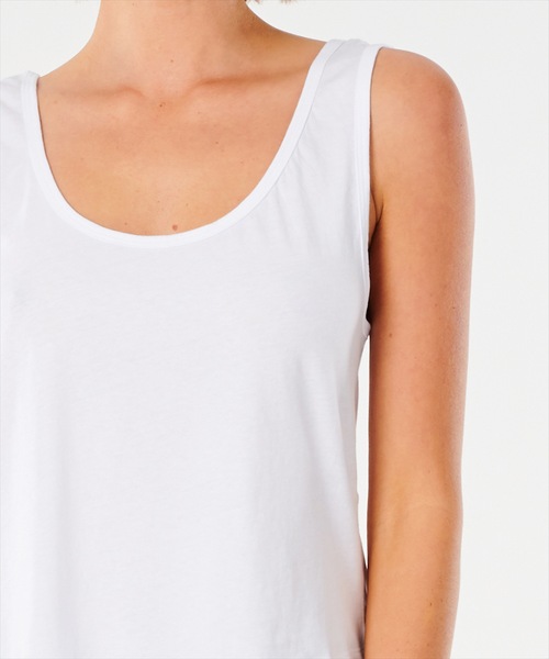 rip curl(リップカール)の「【RIP CURL リップカール】PLAINS TANK/レディースショート丈タンクトップ・ノースリーブ(タンクトップ・レディース・ホワイト/ネイビー/ブラック系その他・SMALL/MEDIUM/LARGE/X-SMALL)」の6枚目の写真