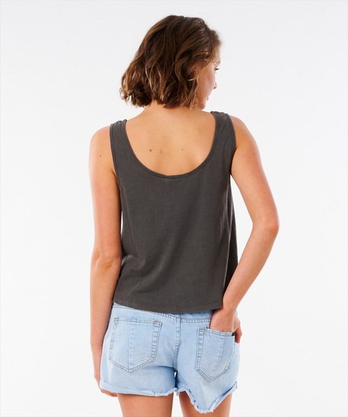 rip curl(リップカール)の「【RIP CURL リップカール】PLAINS TANK/レディースショート丈タンクトップ・ノースリーブ(タンクトップ・レディース・ホワイト/ネイビー/ブラック系その他・SMALL/MEDIUM/LARGE/X-SMALL)」の7枚目の写真