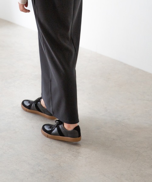 menue（メヌエ）の「ジャーマントレーナースニーカー（スニーカー・レディース・ホワイト/ブラック/ベージュ・S/M/L/LL）」の12枚目の写真