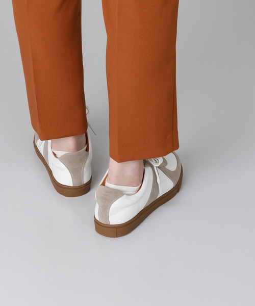 menue（メヌエ）の「ジャーマントレーナースニーカー（スニーカー・レディース・ホワイト/ブラック/ベージュ・S/M/L/LL）」の20枚目の写真