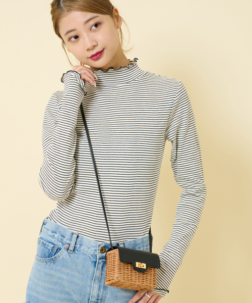 U by SPICK&SPAN(ユーバイスピックアンドスパン)の「【Miller/ミラー】 Prib Turtle ロングスリーブ Tee(Tシャツ/カットソー・レディース・ライトグレー/ネイビー/ピンク系その他・FREE)」の13枚目の写真