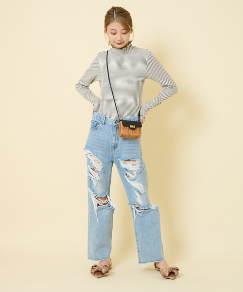 U by SPICK&SPAN(ユーバイスピックアンドスパン)の「【Miller/ミラー】 Prib Turtle ロングスリーブ Tee(Tシャツ/カットソー・レディース・ライトグレー/ネイビー/ピンク系その他・FREE)」の16枚目の写真