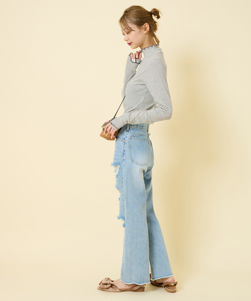 U by SPICK&SPAN(ユーバイスピックアンドスパン)の「【Miller/ミラー】 Prib Turtle ロングスリーブ Tee(Tシャツ/カットソー・レディース・ライトグレー/ネイビー/ピンク系その他・FREE)」の17枚目の写真