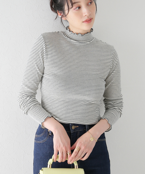 U by SPICK&SPAN(ユーバイスピックアンドスパン)の「【Miller/ミラー】 Prib Turtle ロングスリーブ Tee(Tシャツ/カットソー・レディース・ライトグレー/ネイビー/ピンク系その他・FREE)」の19枚目の写真