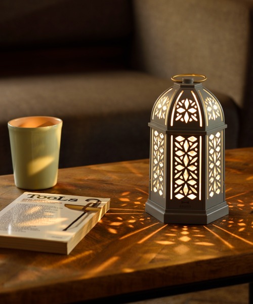 BRUNO（ブルーノ）の「BRUNO（ブルーノ）LEDシルエットランタン（照明・レディース・チャコールグレー/アイボリー/ブルーグレー・ONE SIZE）」の6枚目の写真