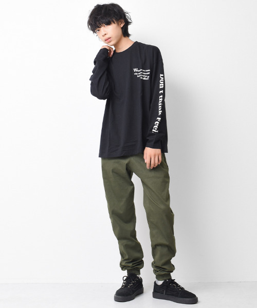 RAT EFFECT（ラットエフェクト）の「スキニージョガーパンツ（その他パンツ・キッズ・チャコールグレー/ブラック/カーキ/インディゴブルー・120/130/140/150/160/170）」の16枚目の写真