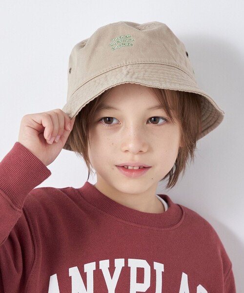 newhattan(ニューハッタン)の「【SHIPS any別注】newhattan: anyロゴ エンブレム バケット ハット(ハット・キッズ・ベージュ/オリーブ・ONE SIZE)」の11枚目の写真