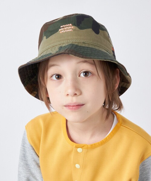 newhattan(ニューハッタン)の「【SHIPS any別注】newhattan: anyロゴ エンブレム バケット ハット(ハット・キッズ・ベージュ/オリーブ・ONE SIZE)」の12枚目の写真