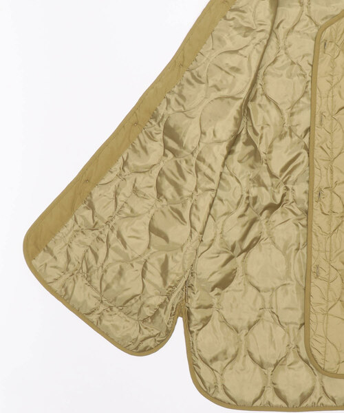 coca（coca）（コカ）の「【WEB限定セール】＼新色登場／ユニセックス　キルトライナーアウター（ノーカラージャケット・レディース・ブラック/カーキ/ダークグリーン/アイボリー・M/L）」の15枚目の写真