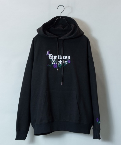 JACKROSE ジャックローズ　パーカー　ブラック　黒 楽天市場】JE-サークルローズ&バタフライ・ZIPパーカー(MENS