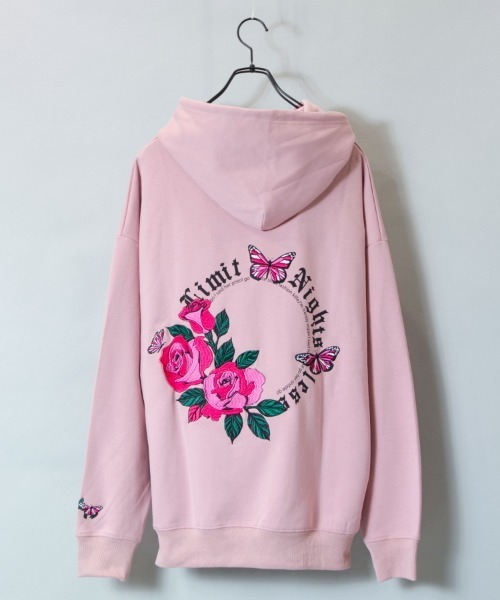 JE-サークル.ローズ&バタフライ.プルパーカー（パーカー）｜JACKROSE