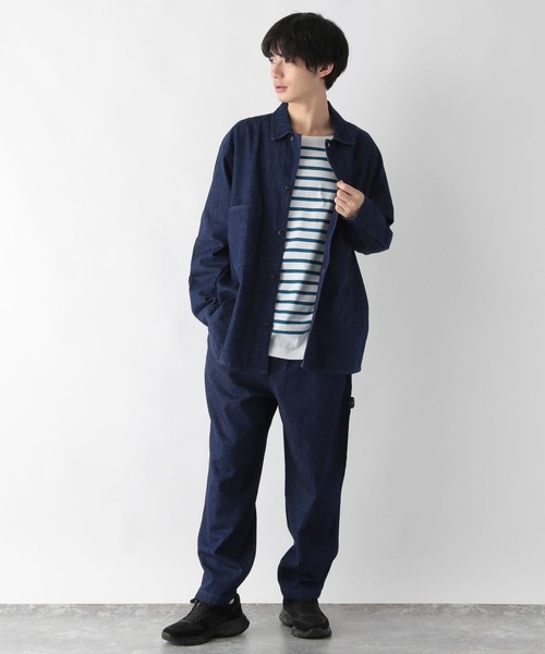 GLOBAL WORK(グローバルワーク)の「KATOデザインペインター/352110(デニムパンツ・メンズ・ホワイト/ブルー系その他7・MEDIUM/LARGE)」の9枚目の写真