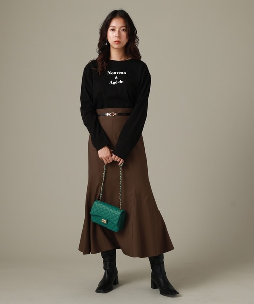 Cheek(チーク)の「ビットベルト付きマーメイドスカート(スカート・レディース・チャコールグレー/ブラック/ブラウン・SMALL/MEDIUM)」の15枚目の写真
