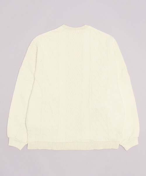 CAL O LINE（キャルオーライン）の「CAL O LINE /キャルオーライン　INTEGRATE CREW SWEAT スウェット（スウェット・メンズ・グレー/ナチュラル・M/L）」の3枚目の写真