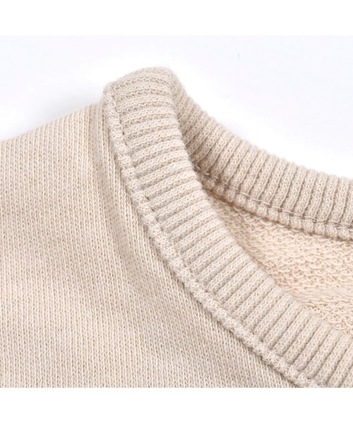 BeBe（ベベ）の「BeBe/ミニウラゲガールプリントトレーナー(90~150cm)（スウェット・キッズ・ベージュ/ネイビー・150/120/130/110/100/90/140）」の15枚目の写真