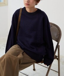 【WEB限定】MACOBER×FREAK'S STORE/マコバー　別注バーズアイニットプルオーバー