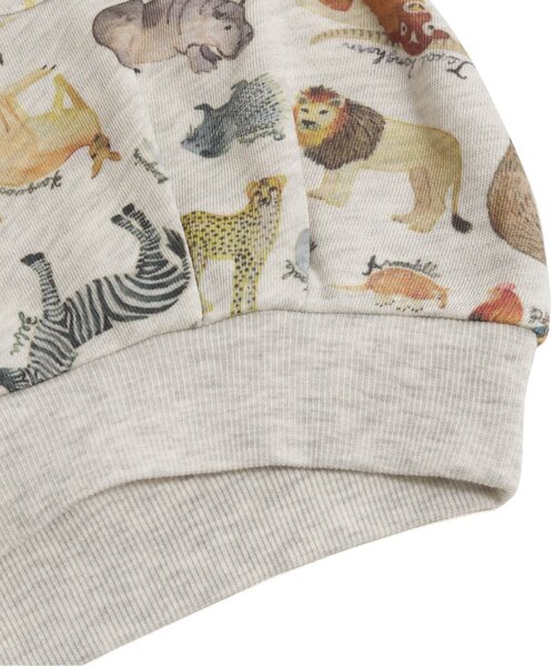 BIT'Z(ビッツ)の「4色2柄総柄トレーナー(スウェット・キッズ・キナリ/ベージュ/グレー/カーキ・100/120/95/90/110/80)」の14枚目の写真